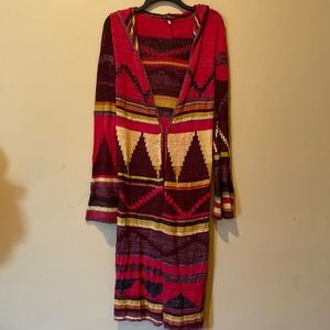 Free People Aztec cardigan sweater